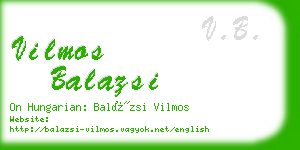 vilmos balazsi business card